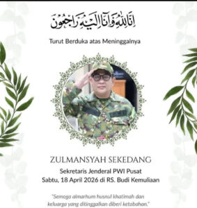 Pers Indonesia Berduka, Sekjen PWI Pusat Zulmansyah Sekedang Tutup Usia