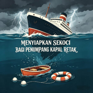 Menyiapkan Sekoci bagi Penumpang Kapal Retak