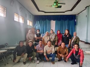 Silaturahmi Ketua MKKS Dengan Sejumlah Media Acara Berlangsung di GOR Solokanjeruk.